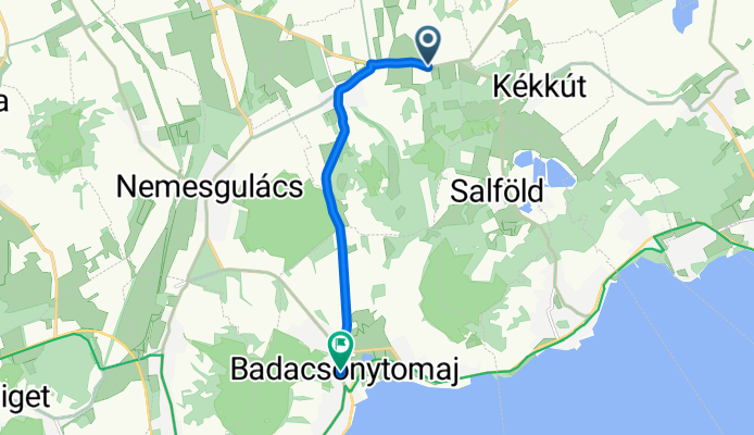 7313-as mellékút, Káptalantóti - Fő utca, Badacsonytomaj