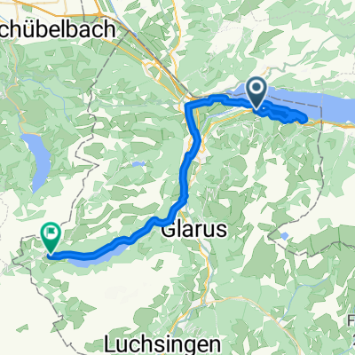 Route nach Glarus