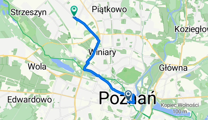 Stary Rynek, Poznań do Strzeszyńska, Poznań