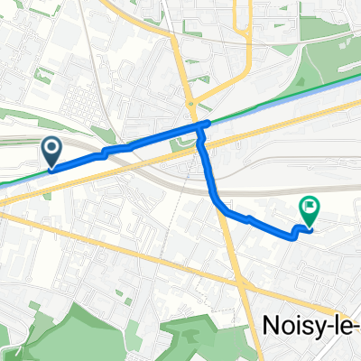 Piste Cyclable du Canal de l'Ourcq, Bobigny à Rue Saint-Just, Noisy-le-Sec