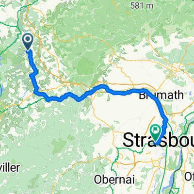 De Rue de l'Isch à Avenue du Général de Gaulle