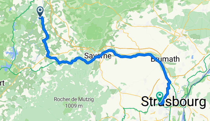 De Rue de l'Isch à Avenue du Général de Gaulle