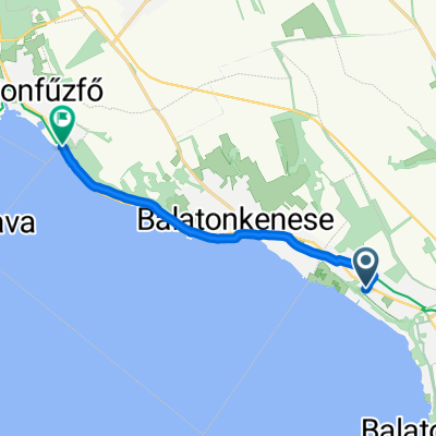 Kisfaludy sétány, Balatonakarattya - Sirály utca, Balatonfűzfő