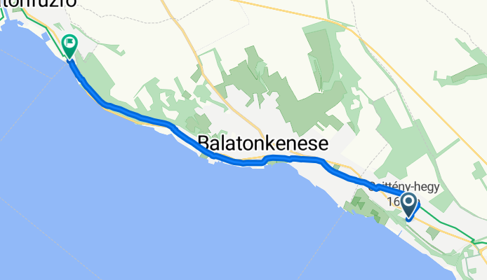 Kisfaludy sétány, Balatonakarattya - Sirály utca, Balatonfűzfő