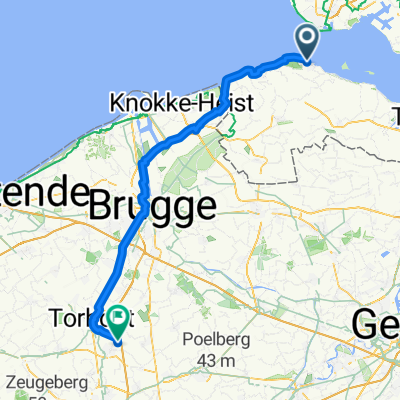 Veerhaven, Breskens naar Kasteelstraat, Lichtervelde