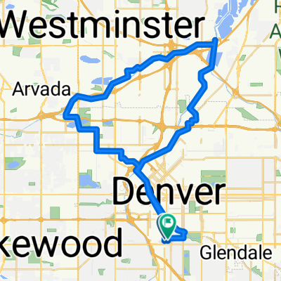 S Lincoln St, Denver to S Lincoln St, Denver