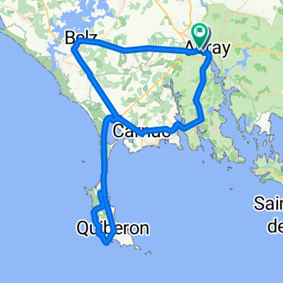 Auray - Carnac - Plouharnel - Quiberon - Auray