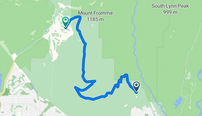 Fromme parking lot to Grouse Mt, North Vancouver