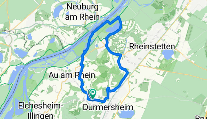 Von Würmersheim um den Fermasee in Neuburgweier