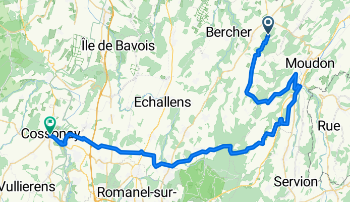 From Montanaire to Cossonay