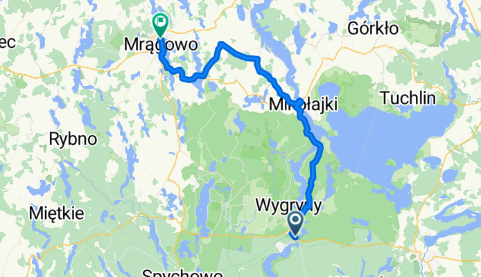 dzień 1 mazurska pętla rowerowa