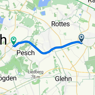 Alma-Mahler-Werfel-Straße, Kaarst nach Brauereistraße, Korschenbroich