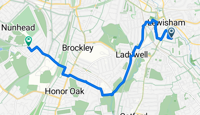 Gilmore Road, London to Stuart Road, London