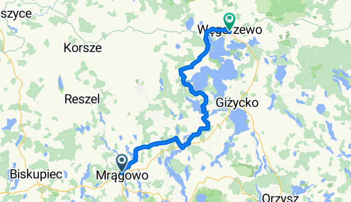 dzień 2 mazurska pętla rowerowa