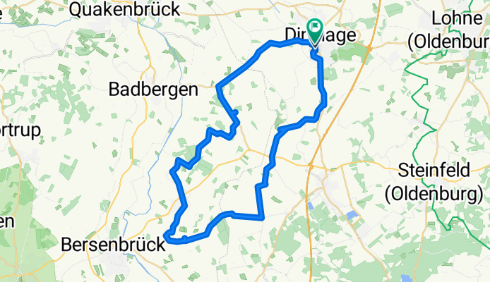 Route in Dinklage