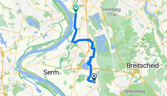 Heltorfer Mark, Düsseldorf nach Grunewaldstraße, Duisburg