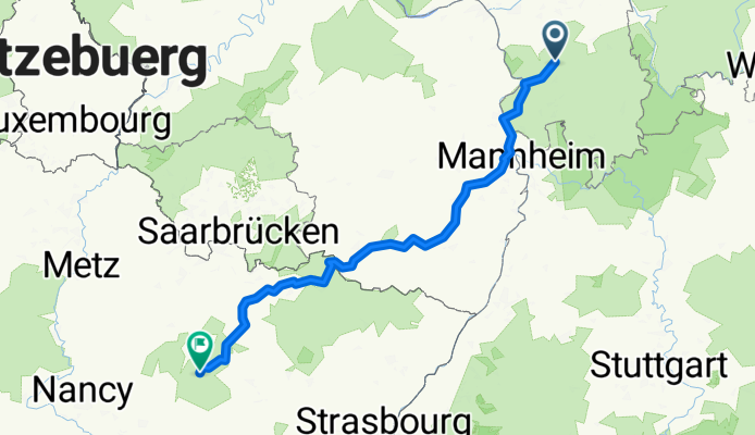 Pfungstadt - Rohrbach-lès-Bitche + Rohrbach-lès-Bitche - Metz (1/2)