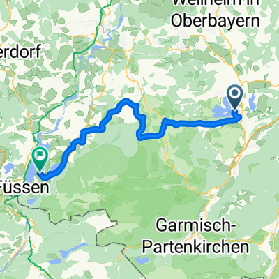 Von Seehausen am Staffelsee bis Schwangau