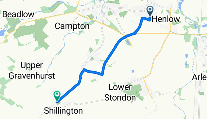 Broad Street, Shefford to Greenfields, Hitchin