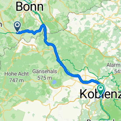 Meckenheim nach Koblenz