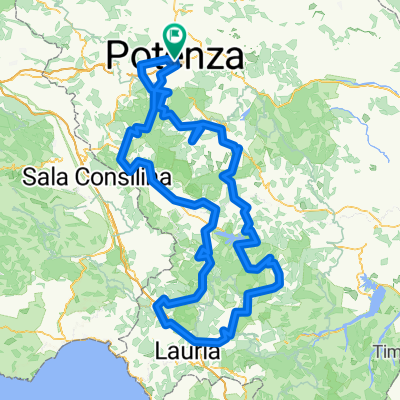Ciclovia Meridiana - Hilfsroute