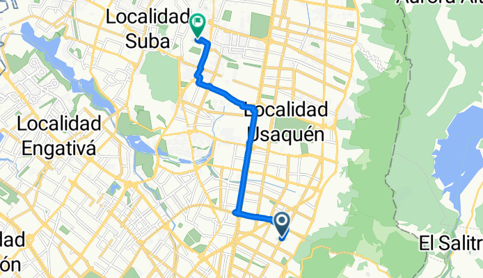 Calle 95, Bogotá a Calle 146F, Bogotá