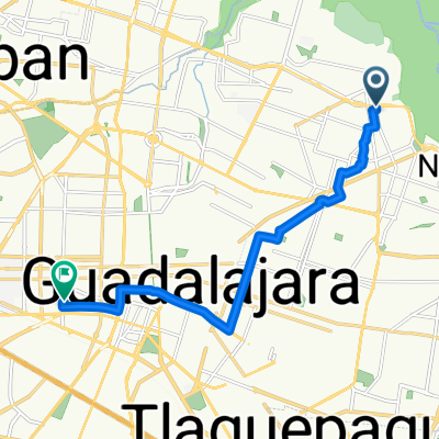 Avenida General Joaquín Amaro, Guadalajara a Calle José Guadalupe Montenegro, Guadalajara
