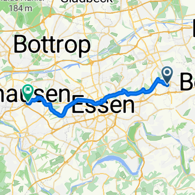 Josef-Haumann-Straße, Bochum nach Magdalenenstraße, Mülheim an der Ruhr