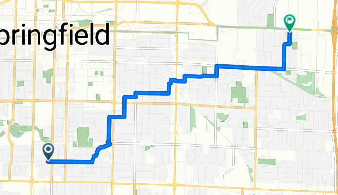 South Ave, Springfield to E Chestnut Expy, Springfield