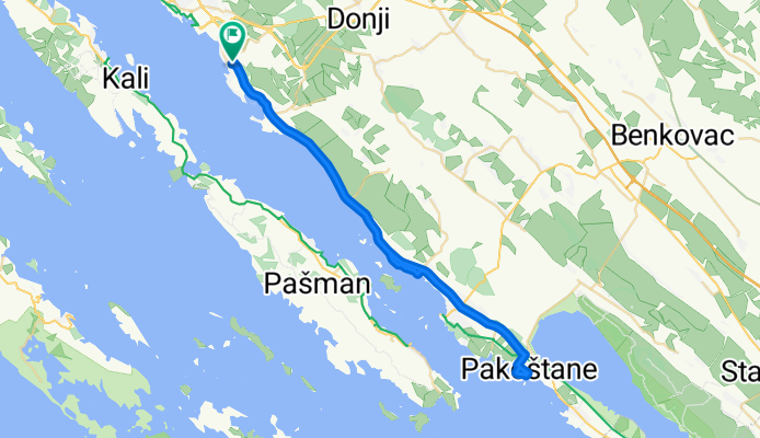 Ulica 4. Brigade Hrvatske Vojske, Bibinje to Ulica 4. Brigade Hrvatske Vojske, Bibinje