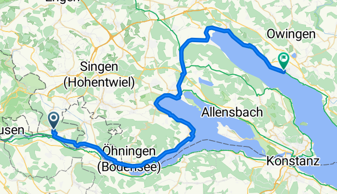 From Gailingen am Hochrhein to Überlingen