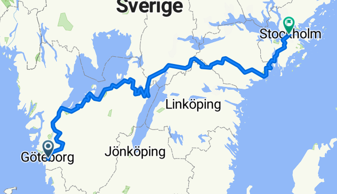 Göteborg -> Sthlm (757,8 km)