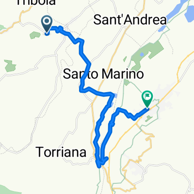 Via Cornacchiara, Borghi nach Via Casale, Verucchio