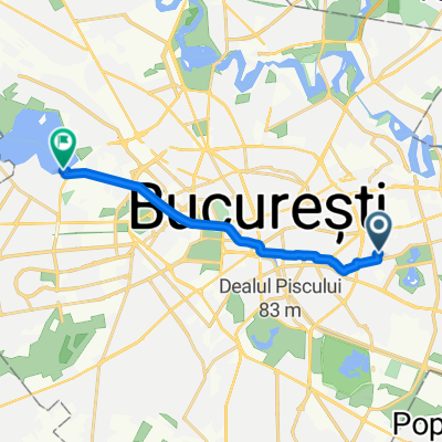 Strada Fildeșului, București to Aleea Lacul Morii, București