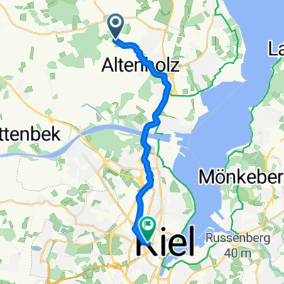 Kubitzberg, Altenholz nach Stiftstraße, Kiel