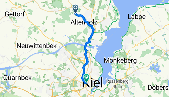 Kubitzberg, Altenholz nach Stiftstraße, Kiel