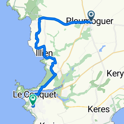 Ploumoguer to Rue du Bilou, Le Conquet