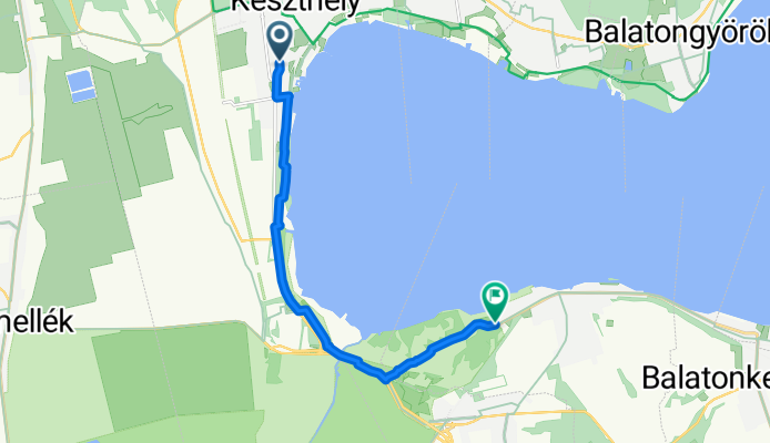 71345-ös mellékút, Keszthely - 7119-es mellékút, Balatonberény