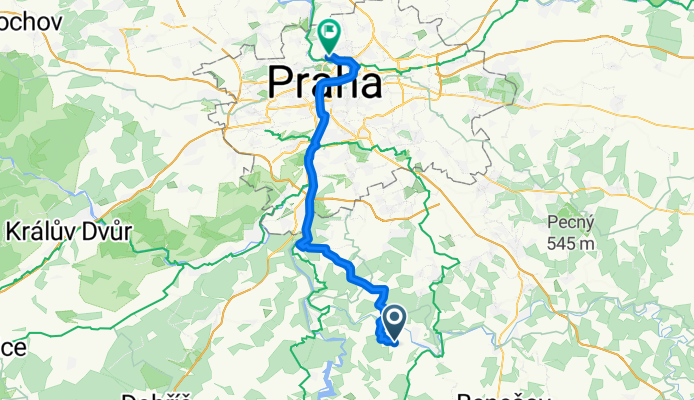 Lešany, Lešany naar Trojská, Prague 7