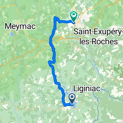 Impasse des Rainettes, Neuvic nach Route de Ponty, Ussel