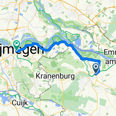 Schulstraße, Kleve nach Burchtstraat, Nijmegen