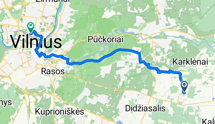 From Vilniaus rajonas to Vilnius