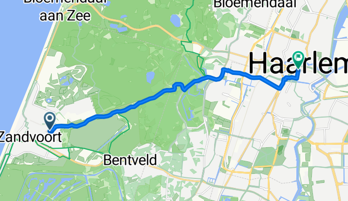 Emmaweg, Zandvoort nach Kennemerplein, Haarlem