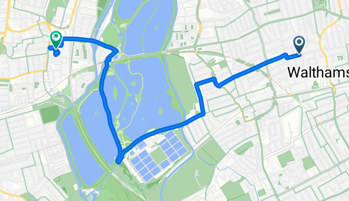 Hatherley Road, London to Tottenham Hale Retail Park, London