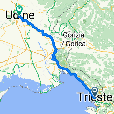 Route nach Udine