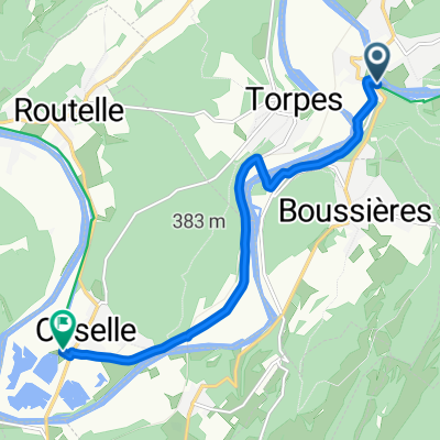 Route de Boussières nach Grande Rue