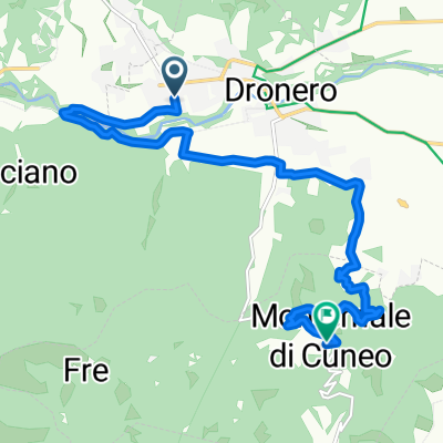 Via Roburent, Dronero to Via Roma, Montemale di Cuneo