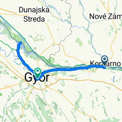 From Komárom to Gyor