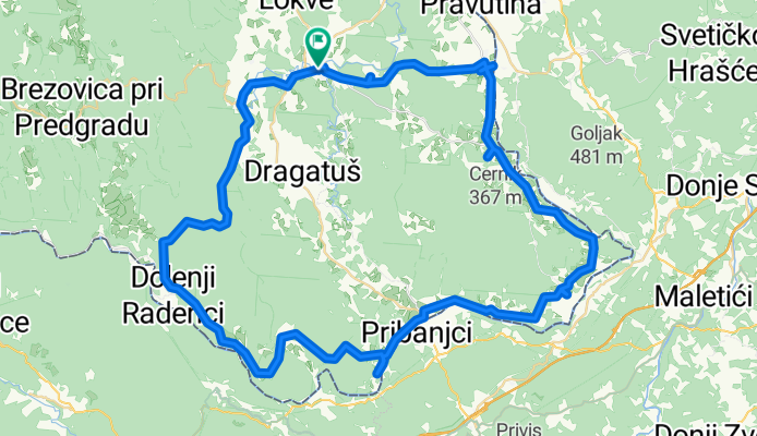 Kidričeva ulica, Črnomelj to Kidričeva ulica, Črnomelj