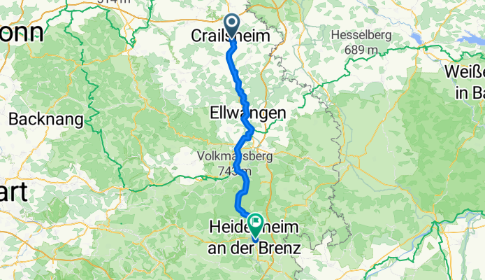 Crailsheim - Heidenheim an der Brenz